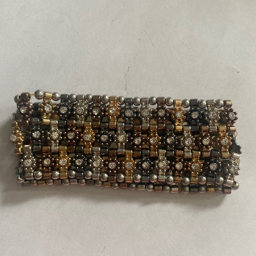 Elasticized cuff bracelet